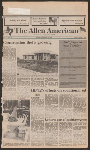 The Allen American (Allen, Tex.), Vol. 17, No. 29, Ed. 1 Sunday, November 3, 1985