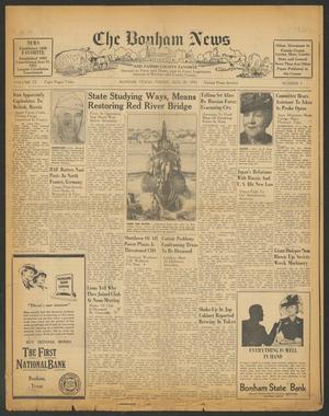 Primary view of object titled 'The Bonham News and Fannin County Favorite (Bonham, Tex.), Vol. 75, No. 5, Ed. 1 Friday, August 29, 1941'.