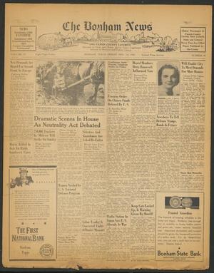 The Bonham News and Fannin County Favorite (Bonham, Tex.), Vol. 75, No. 16, Ed. 1 Friday, November 14, 1941