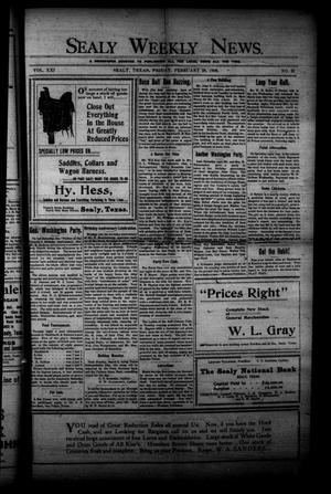 Sealy Weekly News. (Sealy, Tex.), Vol. 21, No. 21, Ed. 1 Friday, February 28, 1908