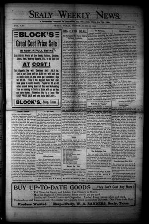 Sealy Weekly News. (Sealy, Tex.), Vol. 21, No. 36, Ed. 1 Friday, June 12, 1908
