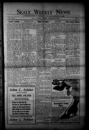 Sealy Weekly News. (Sealy, Tex.), Vol. 23, No. 7, Ed. 1 Friday, November 26, 1909