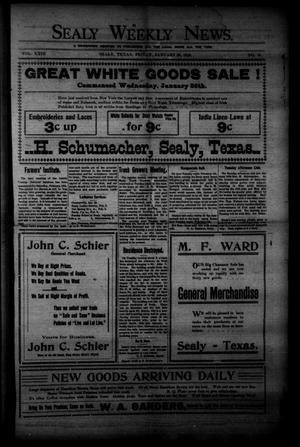 Primary view of object titled 'Sealy Weekly News. (Sealy, Tex.), Vol. 23, No. 16, Ed. 1 Friday, January 28, 1910'.