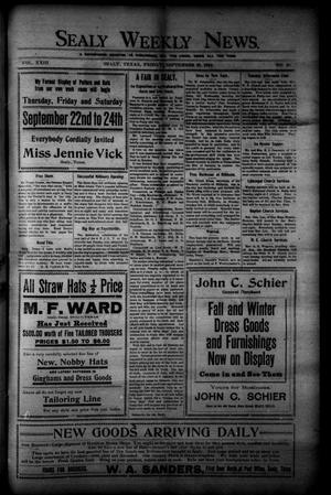 Sealy Weekly News. (Sealy, Tex.), Vol. 23, No. 50, Ed. 1 Friday, September 23, 1910