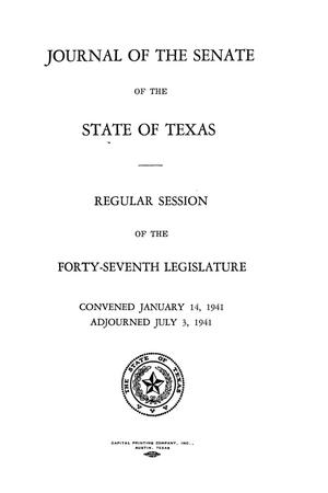 Journal of the Senate of the State of Texas, Regular Session of the Forty-Seventh Legislature