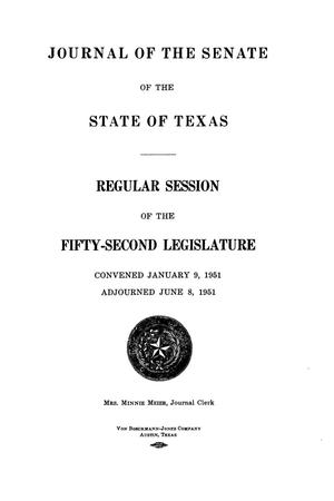 Journal of the Senate of the State of Texas, Regular Session of the Fifty-Second Legislature
