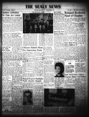 Primary view of The Sealy News (Sealy, Tex.), Vol. 73, No. 52, Ed. 1 Thursday, March 8, 1962