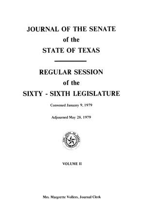 Primary view of object titled 'Journal of the Senate of the State of Texas, Regular Session of the Sixty-Sixth Legislature, Volume 2'.