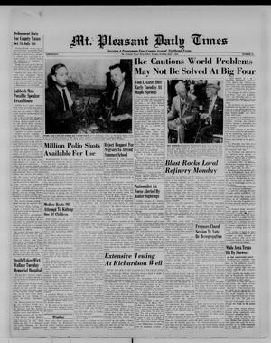 Mt. Pleasant Daily Times (Mount Pleasant, Tex.), Vol. 36, No. 66, Ed. 1 Tuesday, June 7, 1955