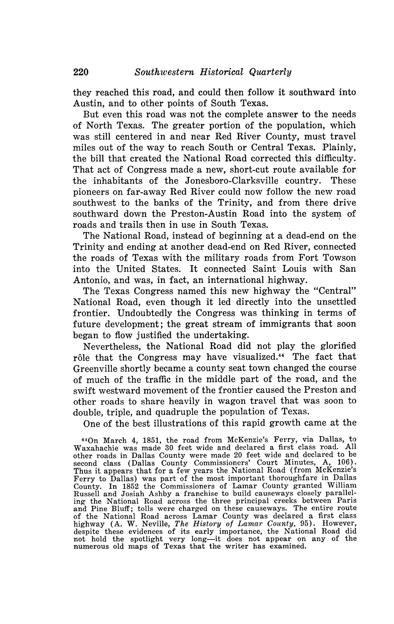 The Southwestern Historical Quarterly, Volume 47, July 1943 - April, 1944
                                                
                                                    220
                                                