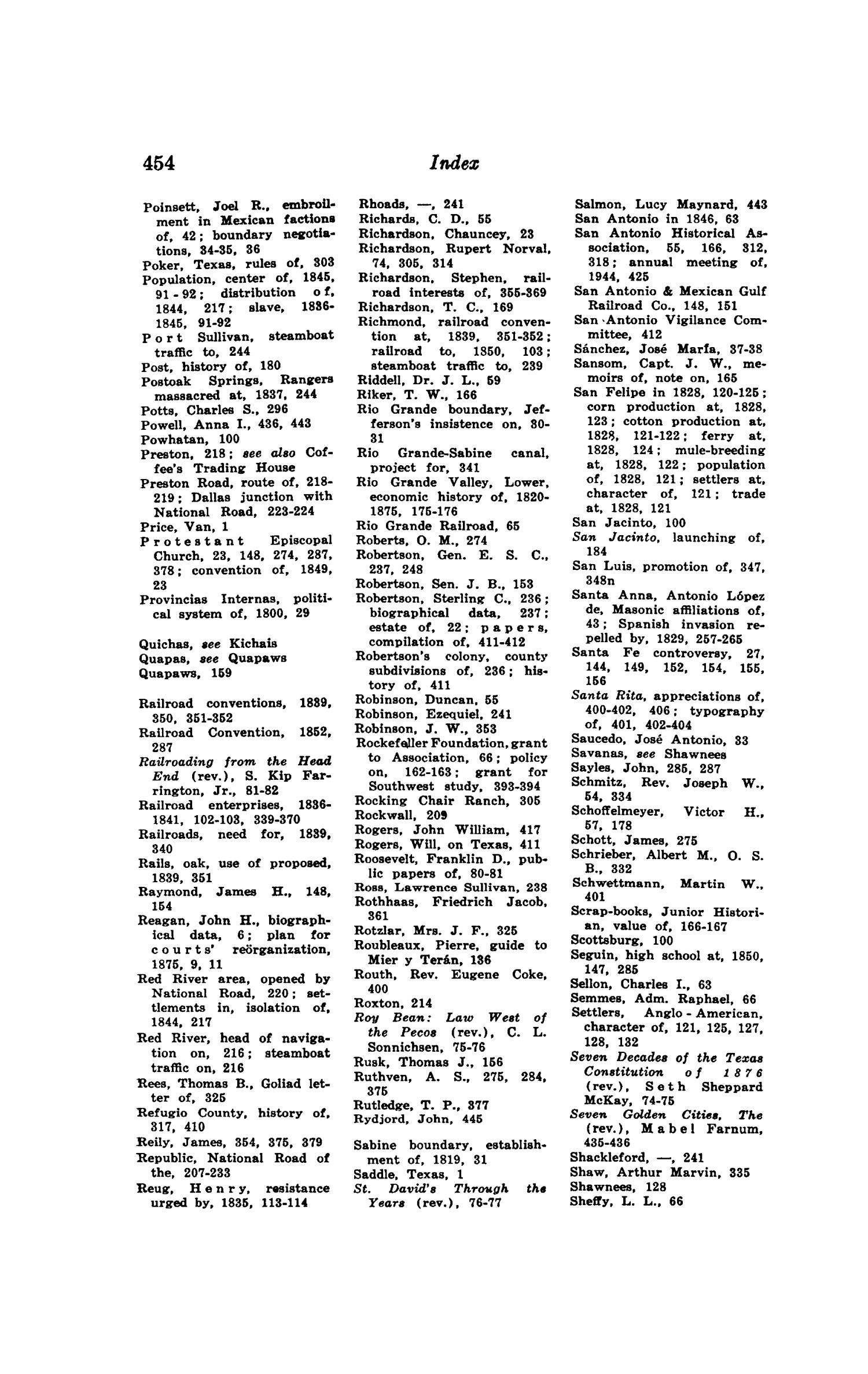 The Southwestern Historical Quarterly, Volume 47, July 1943 - April, 1944
                                                
                                                    454
                                                