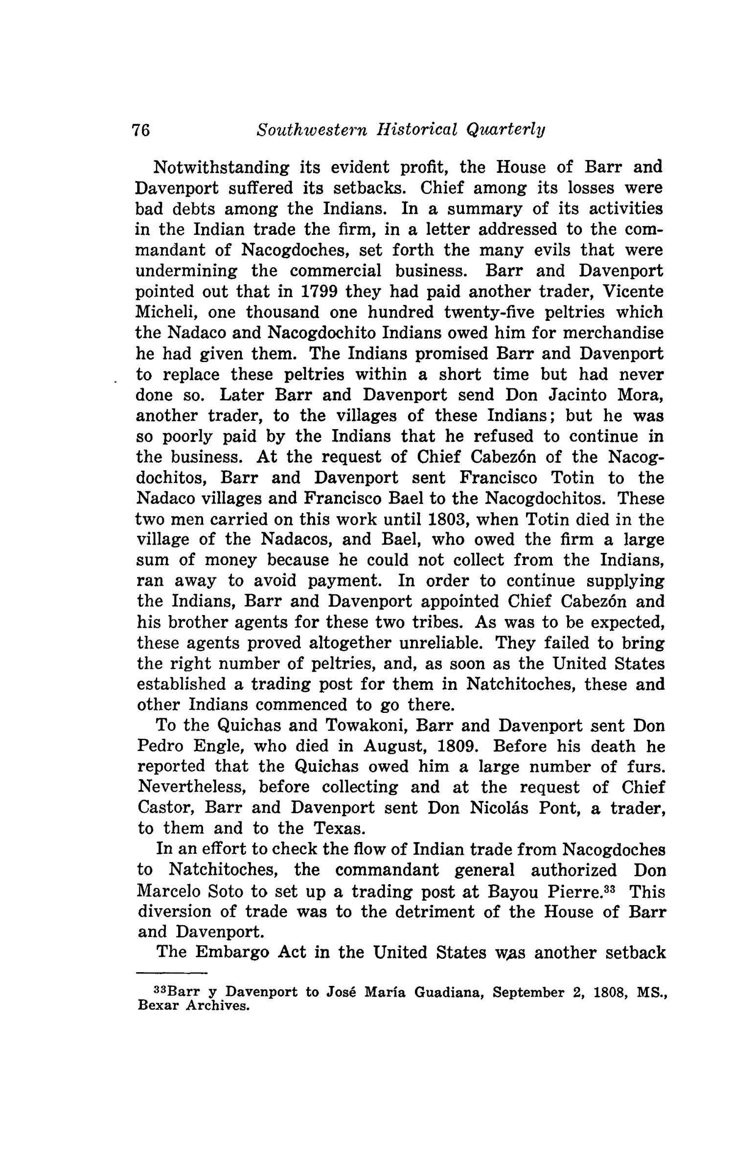 The Southwestern Historical Quarterly, Volume 49, July 1945 - April, 1946
                                                
                                                    76
                                                