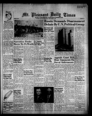 Mt. Pleasant Daily Times (Mount Pleasant, Tex.), Vol. 36, No. 184, Ed. 1 Friday, October 21, 1955