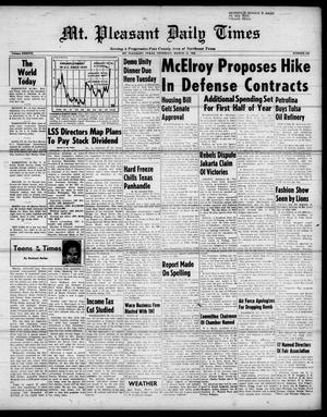 Mt. Pleasant Daily Times (Mount Pleasant, Tex.), Vol. 38, No. 249, Ed. 1 Thursday, March 13, 1958