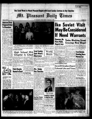 Mt. Pleasant Daily Times (Mount Pleasant, Tex.), Vol. 39, No. 225, Ed. 1 Friday, February 6, 1959
