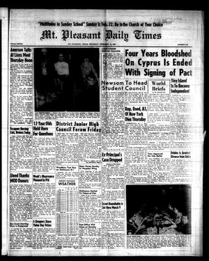 Mt. Pleasant Daily Times (Mount Pleasant, Tex.), Vol. 39, No. 234, Ed. 1 Thursday, February 19, 1959