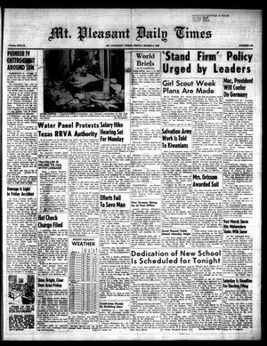 Mt. Pleasant Daily Times (Mount Pleasant, Tex.), Vol. 39, No. 245, Ed. 1 Friday, March 6, 1959