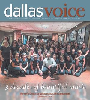 Primary view of object titled 'Dallas Voice (Dallas, Tex.), Vol. 36, No. 23, Ed. 1 Friday, October 11, 2019'.