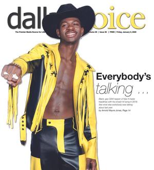 Dallas Voice (Dallas, Tex.), Vol. 36, No. 35, Ed. 1 Friday, January 3, 2020