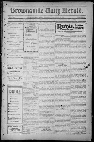 Primary view of object titled 'Brownsville Daily Herald (Brownsville, Tex.), Vol. TEN, No. 69, Ed. 1, Wednesday, October 2, 1901'.