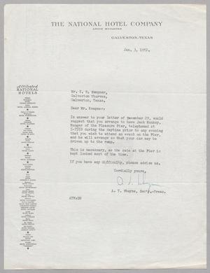 [Letter from A. T. Whayne to I. H. Kempner, January 3, 1952]