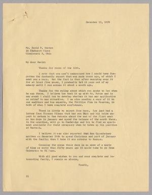 Primary view of object titled '[Letter from I. H. Kempner to David F. Weston, December 15, 1959]'.