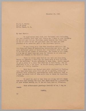 Primary view of object titled '[Letter from I. H. Kempner to H. K. Weston, December 28, 1944]'.