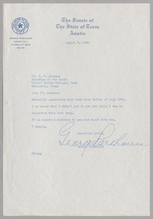 [Letter from George Parkhouse to I. H. Kempner, August 7, 1952]