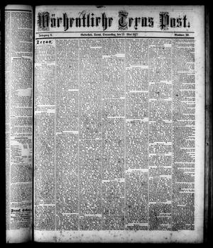 Wöchentliche Texas Post. (Galveston, Tex.), Vol. 8, No. 32, Ed. 1 Thursday, May 31, 1877