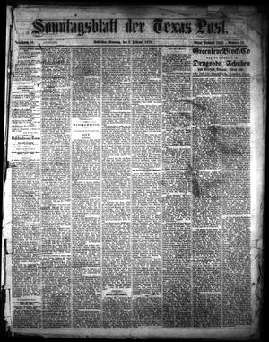 Sonntagsblatt Der Texas Post. (Galveston, Tex.), Vol. 10, No. 52, Ed. 1 Sunday, February 2, 1879