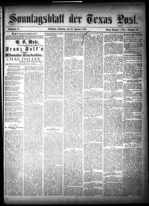 Sonntagsblatt Der Texas Post. (Galveston, Tex.), Vol. 11, No. 50, Ed. 1 Sunday, January 25, 1880