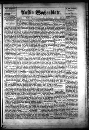 Austin Wochenblatt. (Austin, Tex.), Vol. 1, No. 13, Ed. 1 Saturday, January 31, 1880