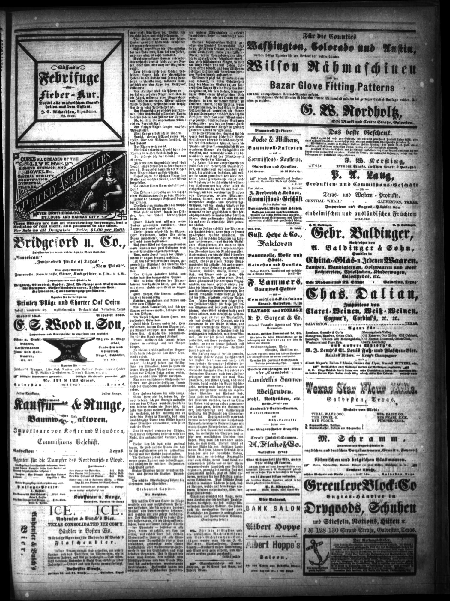 Sonntagsblatt Der Texas Post. (Galveston, Tex.), Vol. 11, No. 14, Ed. 1 Sunday, May 16, 1880
                                                
                                                    [Sequence #]: 7 of 8
                                                