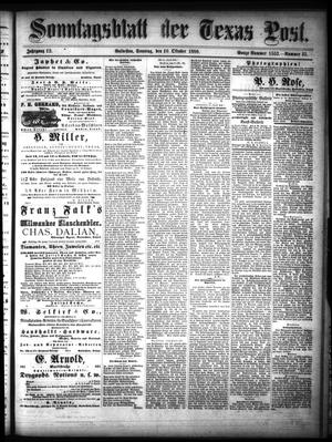 Sonntagsblatt Der Texas Post. (Galveston, Tex.), Vol. 12, No. 35, Ed. 1 Sunday, October 10, 1880