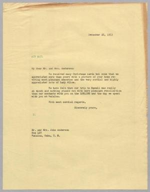 Primary view of object titled '[Letter from I. H. Kempner to Mr. and Mrs. John Anderson, December 28, 1953]'.