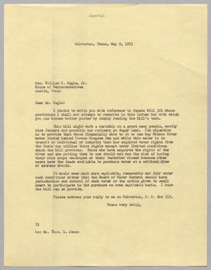 [Letter from I. H. Kempner to William H. Kugle, Jr., May 9, 1953]