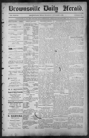 Brownsville Daily Herald (Brownsville, Tex.), Vol. ELEVEN, No. 215, Ed. 1, Thursday, November 6, 1902