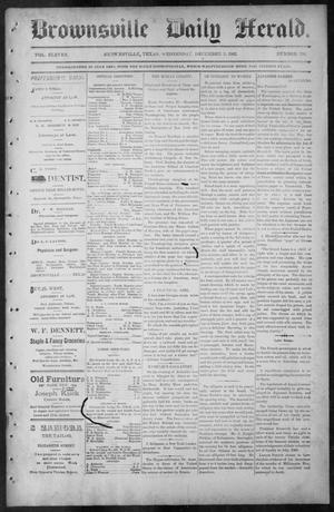 Brownsville Daily Herald (Brownsville, Tex.), Vol. ELEVEN, No. 236, Ed. 1, Wednesday, December 3, 1902
