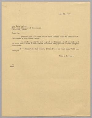 [Letter from I. H. Kempner to John McCray, May 20, 1957]