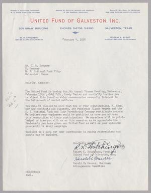 [Letter from Robert K. Hutchings and Herold C. Meurer to I. H. Kempner, February 4, 1958]
