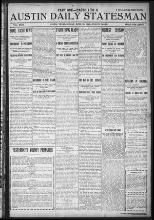 Primary view of object titled 'Austin Daily Statesman (Austin, Tex.), Vol. 31, Ed. 1 Sunday, April 20, 1902'.