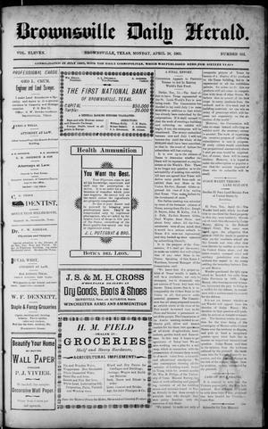 Primary view of object titled 'Brownsville Daily Herald (Brownsville, Tex.), Vol. 11, No. 351, Ed. 1, Monday, April 20, 1903'.