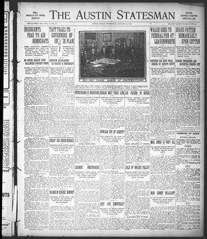 Primary view of object titled 'The Austin Statesman (Austin, Tex.), Vol. 41, No. 19, Ed. 1 Wednesday, January 19, 1910'.