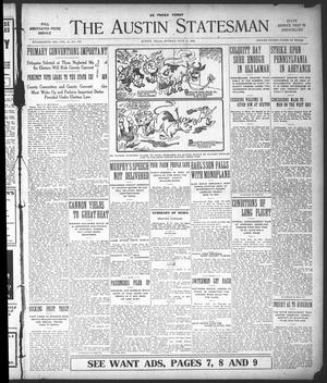 Primary view of object titled 'The Austin Statesman (Austin, Tex.), Vol. 41, No. 198, Ed. 1 Sunday, July 17, 1910'.