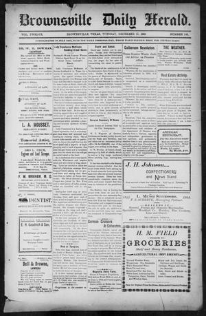 Primary view of object titled 'Brownsville Daily Herald (Brownsville, Tex.), Vol. TWELVE, No. 140, Ed. 1, Tuesday, December 15, 1903'.