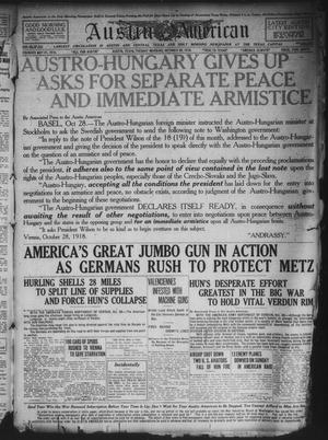 Austin American (Austin, Tex.), Ed. 1 Tuesday, October 29, 1918