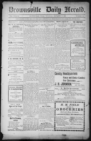 Brownsville Daily Herald (Brownsville, Tex.), Vol. TWELVE, No. 142, Ed. 1, Thursday, December 17, 1903