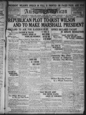 Austin American (Austin, Tex.), Ed. 1 Tuesday, December 3, 1918