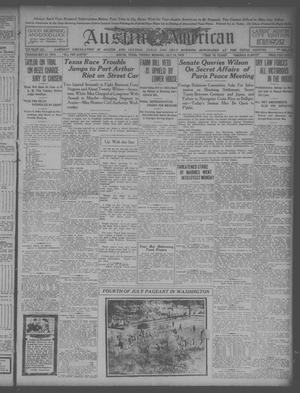 Primary view of object titled 'Austin American (Austin, Tex.), Ed. 1 Tuesday, July 15, 1919'.