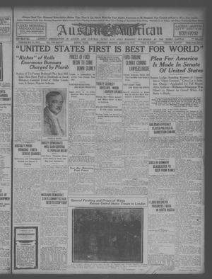 Austin American (Austin, Tex.), Ed. 1 Wednesday, August 13, 1919